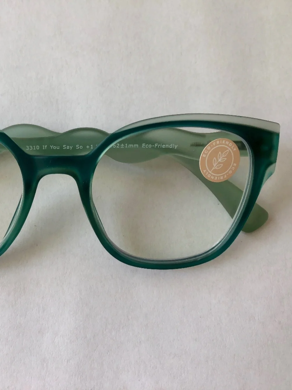 NEW Teal Anthropologie Peepers If You Say So Blue Light Filtering Glasses +1.00